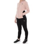 PUMA CLASSIC HOODED TRACKSUIT Womens pink/black - Image 2