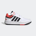 adidas Hoops 3.0 K white/black/red